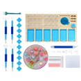 thumbnail image 4 of DIY Diamond Pinting Kits Herramientas Accesorios con 28 Tragamonedas de Almacenamiento de Contenedores para Pintura de Diamante Envases de Almacenamie Azul M Macarena Bandejas de pintura de diamantes, 4 of 8