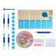 thumbnail image 4 of DIY Diamond Pinting Kits Herramientas Accesorios con 28 Tragamonedas de Almacenamiento de Contenedores para Pintura de Diamante Envases de Almacenamie Azul M Macarena Bandejas de pintura de diamantes, 4 of 8