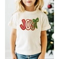 thumbnail image 4 of Ink Printed Image NOT a Yarn Patch Joy Holiday Shirt for Women, Teens & Kids Christmas Tee Natural Shirt 12 Months, 4 of 6