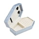 thumbnail image 3 of Caja de joyería de terciopelo, caja de regalo para pendientes, collares y joyas para el día de San Valentín. azul, 3 of 9