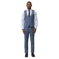 thumbnail image 3 of Mens Windowpane Plaid 3 Piece Suit Set Hybrid Fit Notch Lapel, 3 of 4