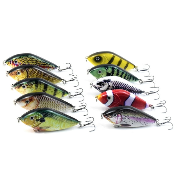 Dodocool 2.8in / 0.5oz Fishing Lure Bionic Hard Bait With Treble Hook Lifelike Artificial Sinking Crankbait Rattle Fishing Lures For Bass Pike Saltwat