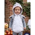 thumbnail image 3 of RUINIXCW Boy Halloween Shark Costume Cute Toddler Zipper Hooded Vest for Cosplay, 3 of 8