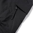 thumbnail image 4 of WIZUTIZ Men's Nylon Cargo Jogger Pants with Zipper Large Pocket Solid Color Elastic Drawstring Waist Outdoor Trousers, 4 of 6
