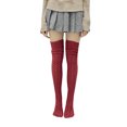 thumbnail image 1 of Female Knitted Stocking, Solid Color Jacquard Socks Long Tube Socks, 1 of 3