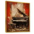 thumbnail image 2 of Designart "Timeless Tunes Of The Vintage Piano" Music Floater Framed Canvas Art Print, 2 of 5