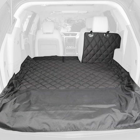 4Knines SUV Cargo Liner for Fold Down Seats - Heavy Duty - 60/40 Split and armrest Pass-Through fold Down Compatible - Black