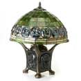 thumbnail image 3 of Tiffany-style Mika Turtleback Double-lit Table Lamp, 3 of 5