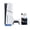 Resident Evil 4, variant on PlayStation 5 Slim Disc Edition Bundle with Resident Evil 7 and C-Gamers Dual-Controller Charger - PS5, White