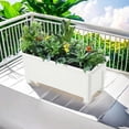 thumbnail image 3 of Maceta rectangular, maceta para plantas de interior, cajas para jardineras de flores y verduras, maceta decorativa para flores, contenedor de plantas para decoración del hogar, Sin Patas, 3 of 6