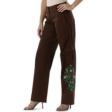 Metro7 - Women's Embroidered Cargo Pant