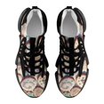 thumbnail image 6 of 2024 Snowman Christmas Tree Elk Women Or Men Lace Up Flat Sneakers Female Mesh Walking Footwear, 6 of 8