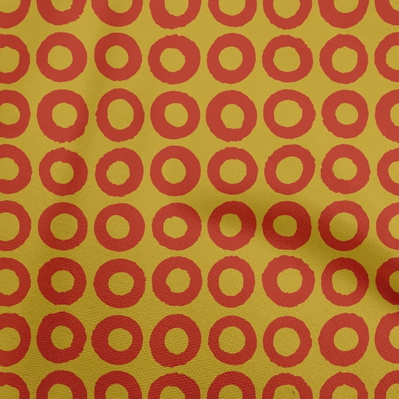 oneOone Velvet Gamboge Yellow Fabric Geometric Quilting Supplies Print Sewing Fabric By The Yard 58 Inch Wide