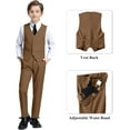 thumbnail image 3 of Lycody Boy's Formal Suit Set Slim Fit Kids Tuxedo Suits for Wedding Teen Toddler Boy Dress Suit Outfit, 3 of 6