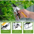 thumbnail image 5 of Professional Garden Clippers SK-5 Steel Anvil Pruning Shears Hand Pruners -Yellow, 5 of 7