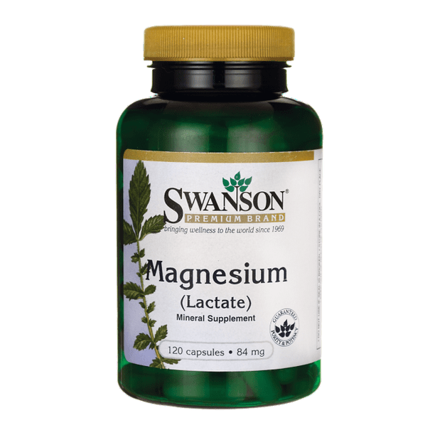 Swanson Magnesium Lactate 84 mg 120 Caps