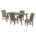 thumbnail image 2 of Picket House Furnishings Veronica 5PC Standard Height Dining Set-Walnut/Avocado, 2 of 6