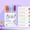 Multifunctional Double Ended Under $5 a2, variant on Fufafayo 2Pcs Teen Handbook Pen Double Ended Roller Pen, Wave Marking Fluorescent Pen for Journaling, Multi Functional Stationery for Study Office, 6 Pack Floral Pattern Pens