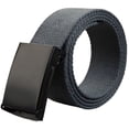 thumbnail image 2 of KOKOPARK Ceinture Tactique pour Hommes Femmes Découpée pour s'Adapter Garde de Sécurité de 3,7 Pouces Randonnée à Boucle Rabattable Toile Gris Foncé, 2 of 6