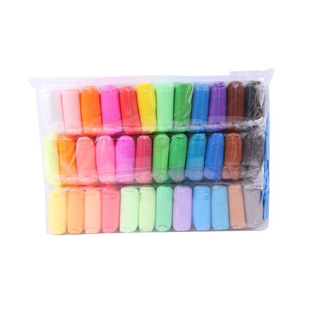 Arcilla ultraligera hecha a mano, 12 colores, 24 colores, 36 colores, juego de juguetes para niños, plastilina