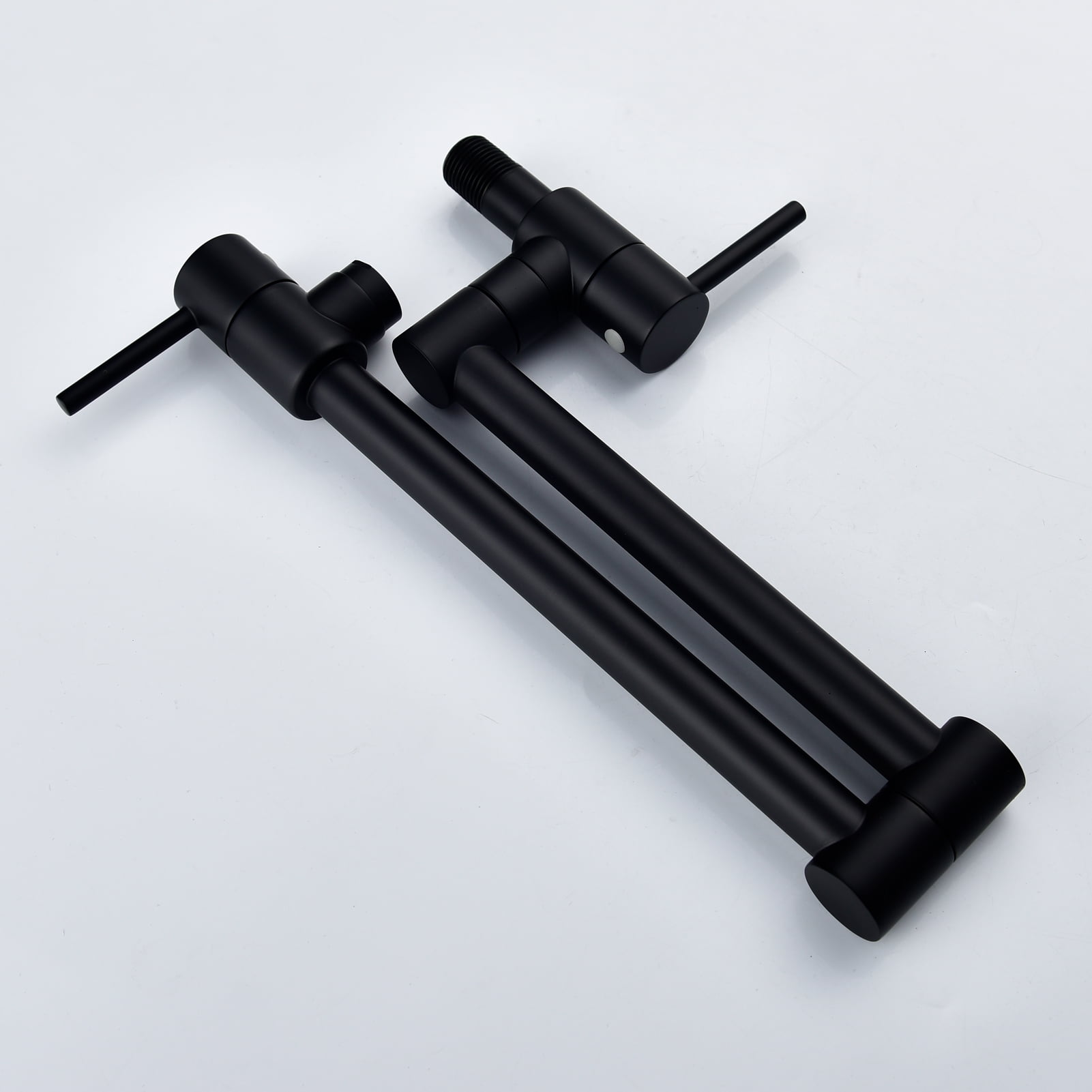 Kitchen Faucet Solid Brass Folding Wall Mount Stretchable Double Joint