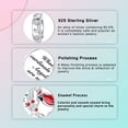 thumbnail image 2 of ARVALILS Cardinal Pendant - 925 Sterling Silver Enamel with Cubic Zirconia, for Bracelet and Necklace, Memorial Gift for Women, 2 of 7