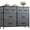 Gray-44, variant on Bigleap TV Stand 8 Drawer Dresser for Bedroom, Large Storage Fabric Dresser with Wood Top, Versatile Chest of Drawers for Living Room, Closet, Entryway,White