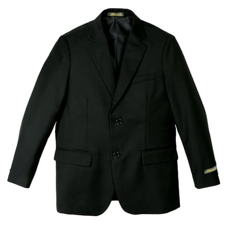 Spring Notion Big Boys' Two Button Blazer, Black