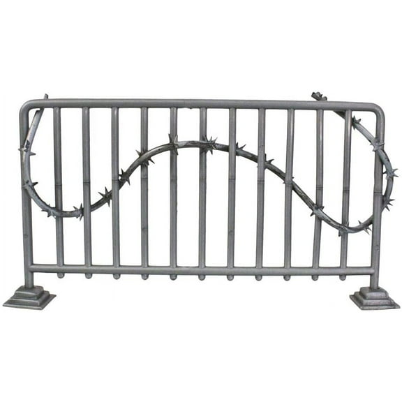 Silver Guardrail with Barbed Wire for WWE & AEW Wrestling Action Figures