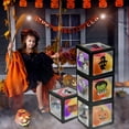 thumbnail image 5 of Naler 4 Pack 12 inch Halloween Cube Balloons Boxes with Stickers for Halloween Birthday Party Decorations, 5 of 5