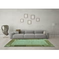thumbnail image 3 of Ahgly Company Indoor Rectangle Abstract Light Blue Modern Area Rugs, 7' x 10', 3 of 4
