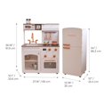 thumbnail image 3 of Teamson Kids Little Chef Normandy Wooden Play Kitchen with Modular Fridge, Sink, Oven & Pretend Play Accessories, White, 3 of 14