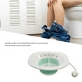 thumbnail image 4 of Portable Folding Sitz Bath For Hemorrhoids, Postpartum Care, Durable And Comfortable Materials, Simple To Use, Hygienic And Convenient With Flush Function, 4 of 8