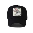 thumbnail image 3 of Gorra de béisbol Yashi con bordado de animales para hombre y mujer Conejo rojo vino Talla única, 3 of 4