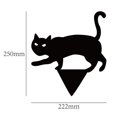 thumbnail image 3 of Paquete de 3 carteles de gato negro para patio con estacas, decoraciones de silueta aterradora para decoración de jardín al aire libre Fokelyi ZJWJ891, 3 of 5