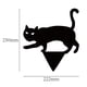 thumbnail image 3 of Paquete de 3 carteles de gato negro para patio con estacas, decoraciones de silueta aterradora para decoración de jardín al aire libre Xemadio ZJWJ891, 3 of 5