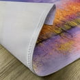 thumbnail image 5 of Ambesonne Autumn Place Mats Set of 4, Fall Season Trees River, Standard Size, Lavender Yellow, 5 of 6