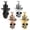 4 Color Pack, variant on Constantlife Skull Urn Necklace Cremation Urn Pendant Memorial Jewelry Urn Neckless Lockets for Human Ashes Holder Necklace