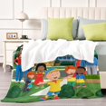 thumbnail image 4 of Caillou anti-pilling, suave, ligera, esponjosa y acogedora de lujo para hogar y cocina – Perfecta para niños y adultos, 100 x 150 cm, 4 of 6