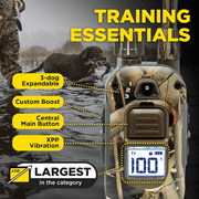 Dogtra 1900X Camouflage E-Collar - 3/4 Mile Range, Dogs 45 lbs+, IPX9K Waterproof, 100 Stimulation Levels, Vibration, Tone, Rechargeable - Ideal for Dog Owners and Professional Trainers