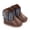 Blue, variant on Infant Western-style Boots, Non-slip Rubber Sole Crib Shoes with Hook-and-loop Strap Pink 11