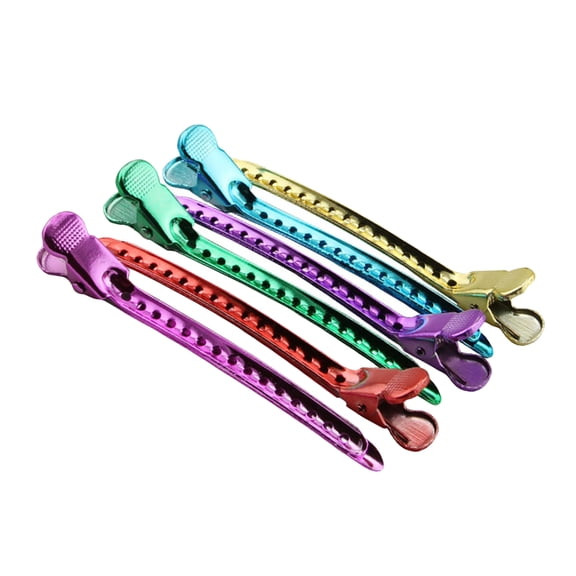 PENIKOKO 12Pcs Assorted Color Metal Hair Clamps Duck Bill Clip Barrette for Securing Hairstyles