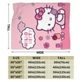 thumbnail image 2 of Hello Kitty Throw Blanket, Cozy Flannel Blankets For Boys Girls, Super Soft Warm Blanket For Couch Sofa Bed, 2 of 9