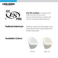 thumbnail image 4 of Houzer Platus 32 in White Fireclay Apron Front Farmhouse 50/50 Double Bowl Kitchen Sink with Low Divider - PTD-6400 WH, 4 of 7