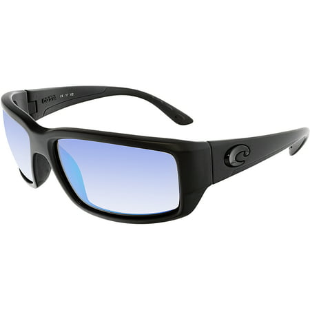 Costa Del Mar Polarized Fantail TF01GMGLP Black Rectangle Sunglasses