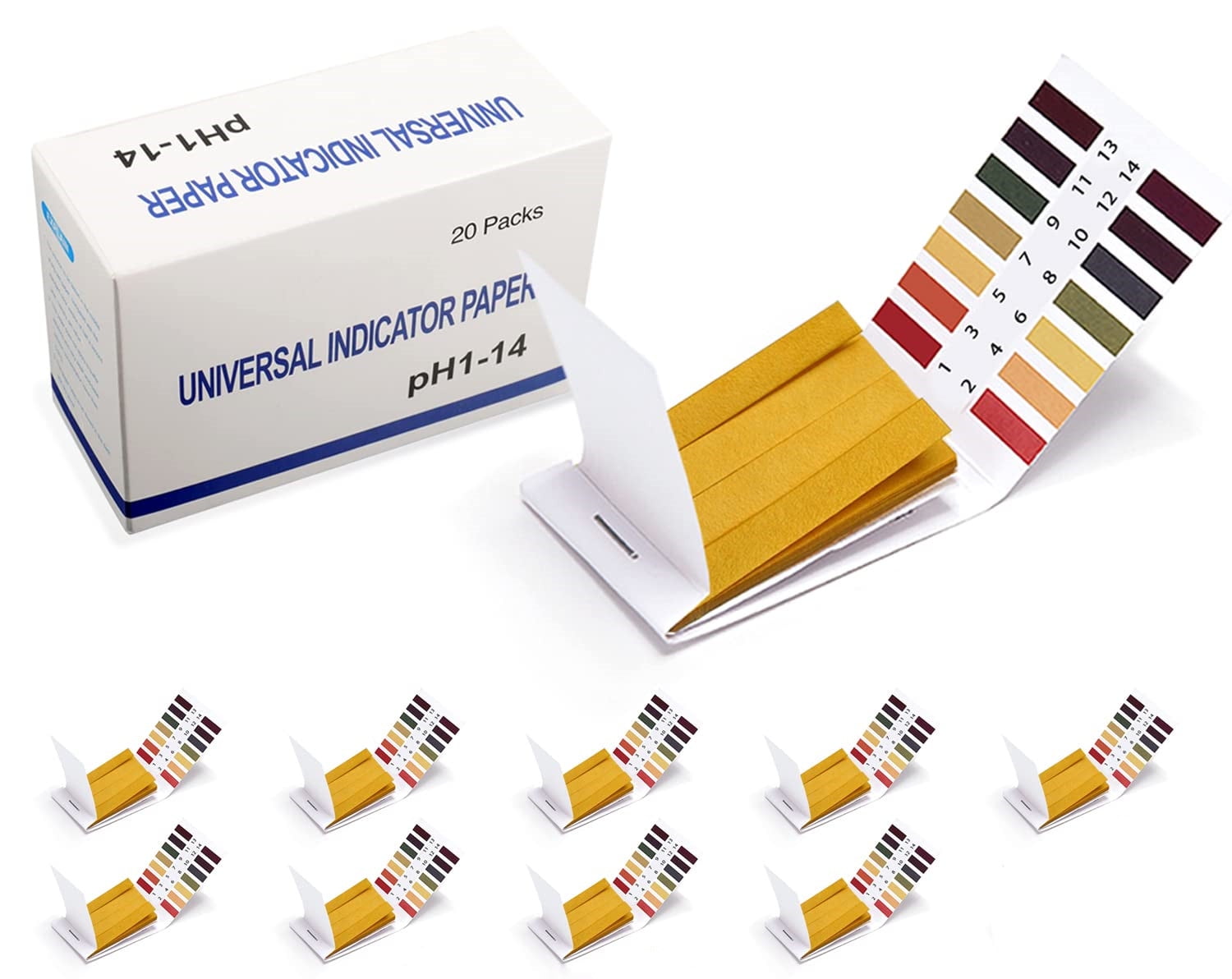 pH Test Strips, 9 Pack Full Range 114 Litmus Paper pH Soap Making