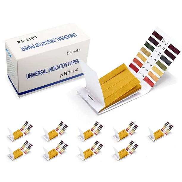 pH Test Strips, 9 Pack Full Range 114 Litmus Paper pH Soap Making