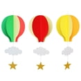 thumbnail image 3 of Ruiboury Hot air balloon paper string flower flag+55cm 21 inch, 3 of 9