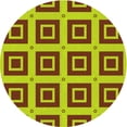 thumbnail image 1 of Ahgly Company Machine Washable Indoor Round Transitional Tomato Red Area Rugs, 5' Round, 1 of 7
