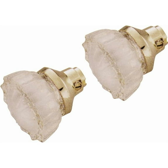 Prosource 7296510-3L Door Knob Set, Crystal Glass